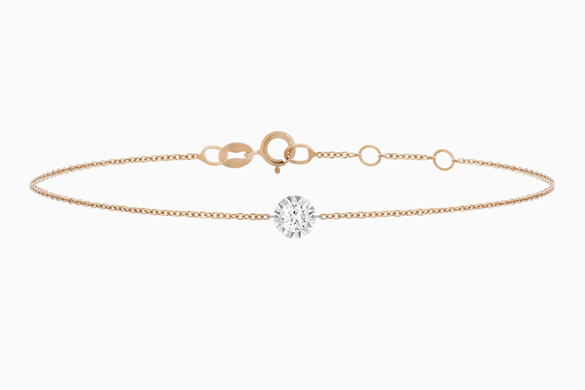 Bracelet Diamant Illusion Filles en or