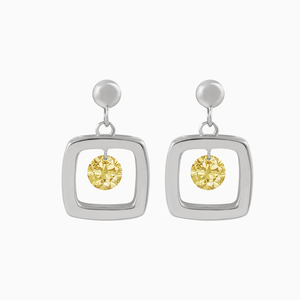 Boucles d'oreilles allure Citrine